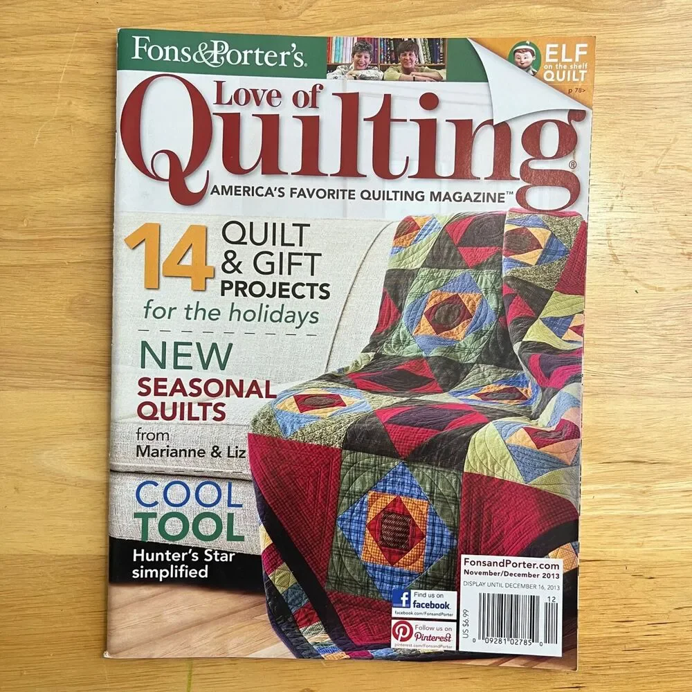 Magazine Lot of Fons and Porters Love of Quilting 3 Fall Winter 2013 Editions